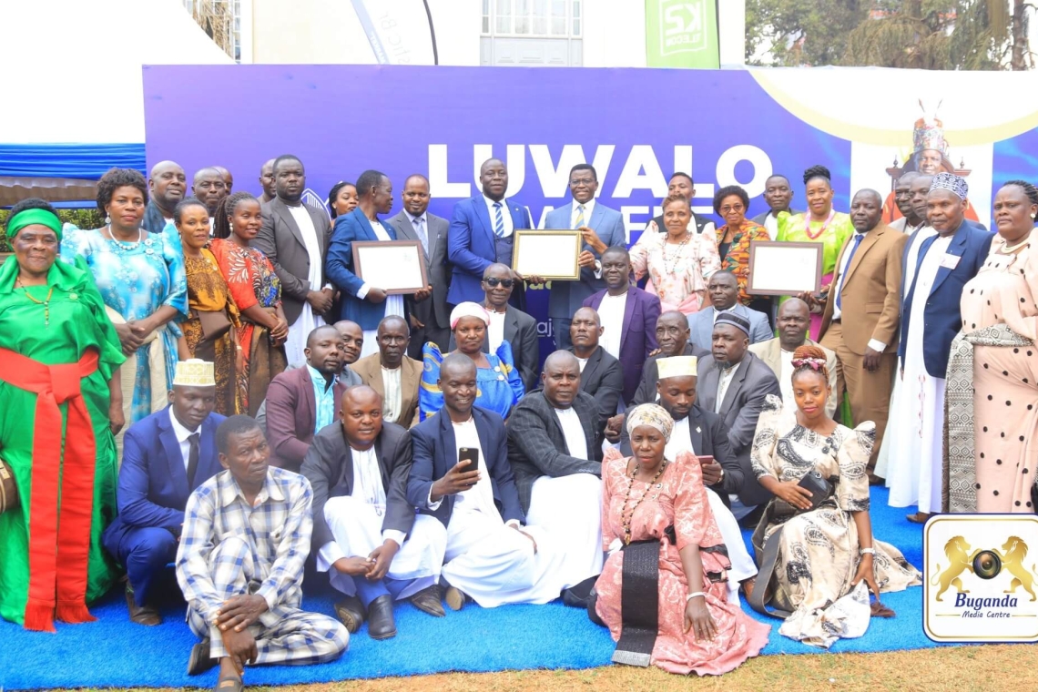  Katikkiro Mayiga with ministers and county chiefs at the luwalo lwaffe 2025 launch